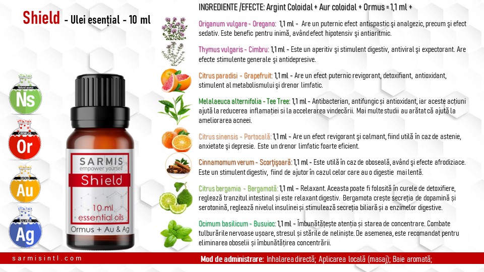 Shield, Ulei esential cu Ormus (10 ml) 3 Shield, Ulei esential cu Ormus (10 ml)