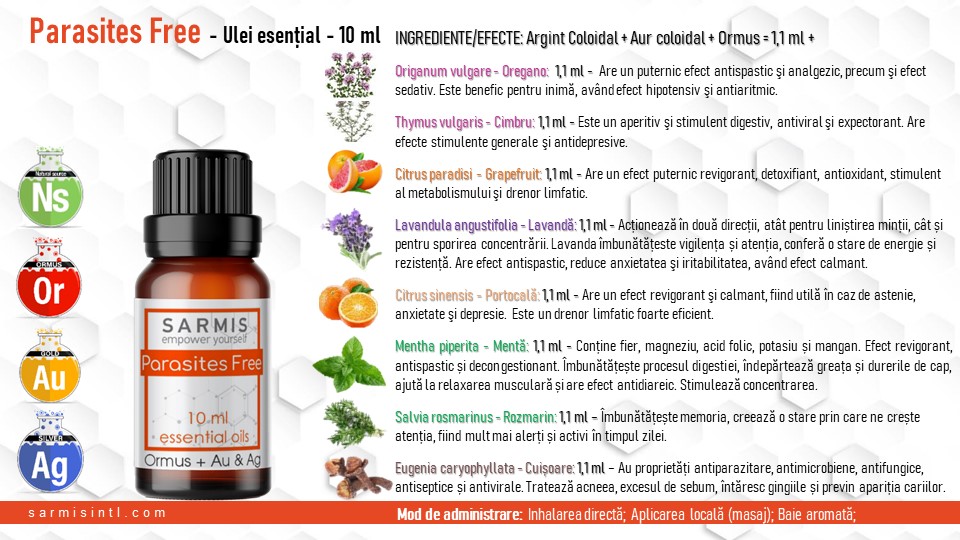 Parasites Free, Ulei esential cu ORMUS (10 ml) 3 Parasites Free, Ulei esential cu ORMUS (10 ml)