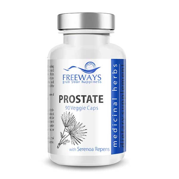 prostate-freeways.jpg Supliment alimentar Prostate, pentru prostata, 90 capsule vegane