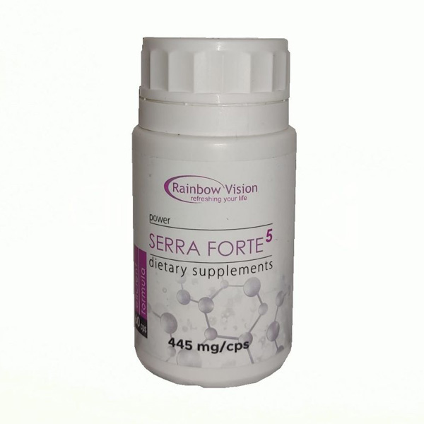 sera-forte.jpg Supliment alimentar Serra Forte5, pentru durere de orice tip, 60 capsule