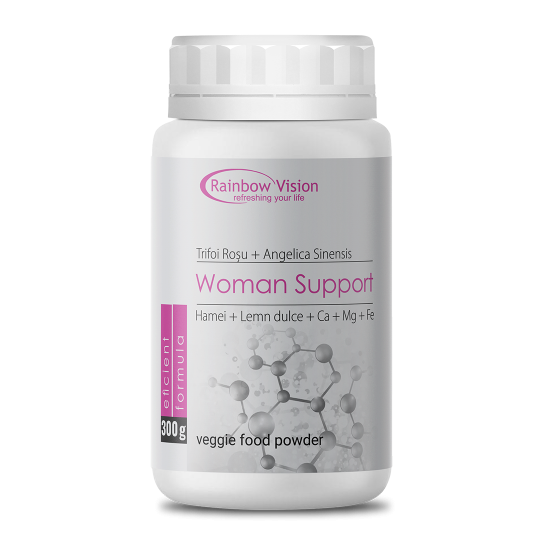 woman-support-550x550-1.png Supliment alimentar pulbere Woman Support, pentru restabilirea echilibrului hormonal, 300g